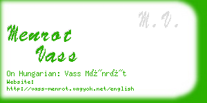 menrot vass business card